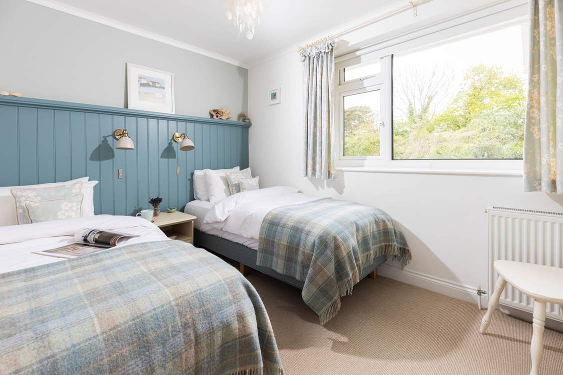 Bedroom 1 is a cosy twin bedded room.