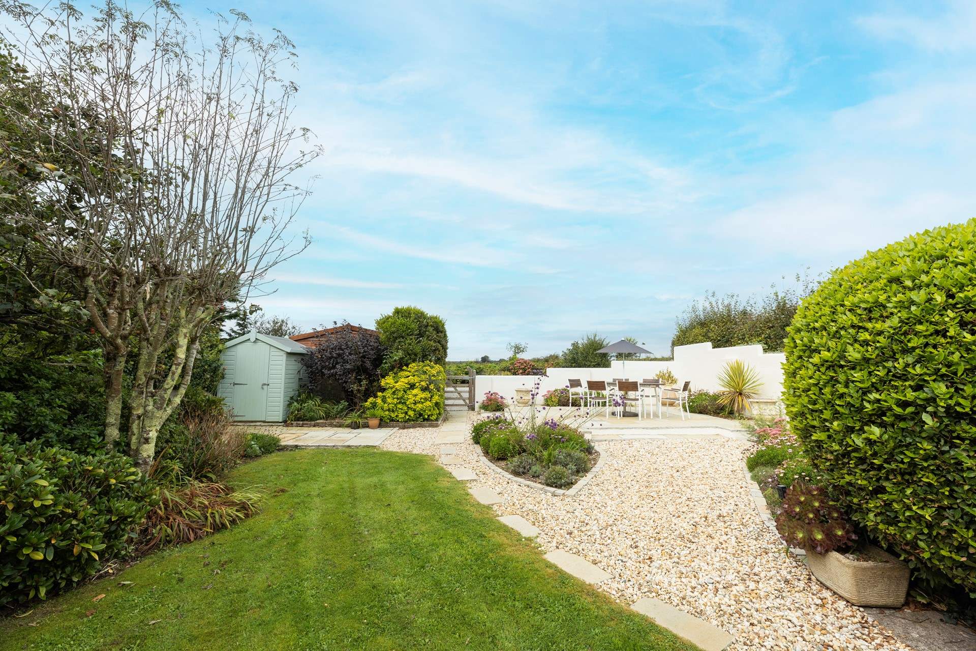 Plenty of outside space to enjoy. 