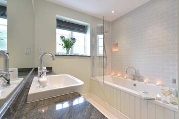 The bathroom.