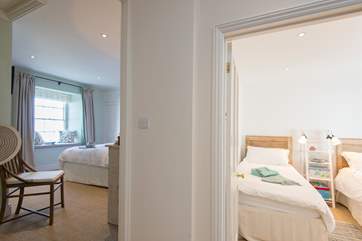 Bedrooms 2 and 3 are right next door to one another.