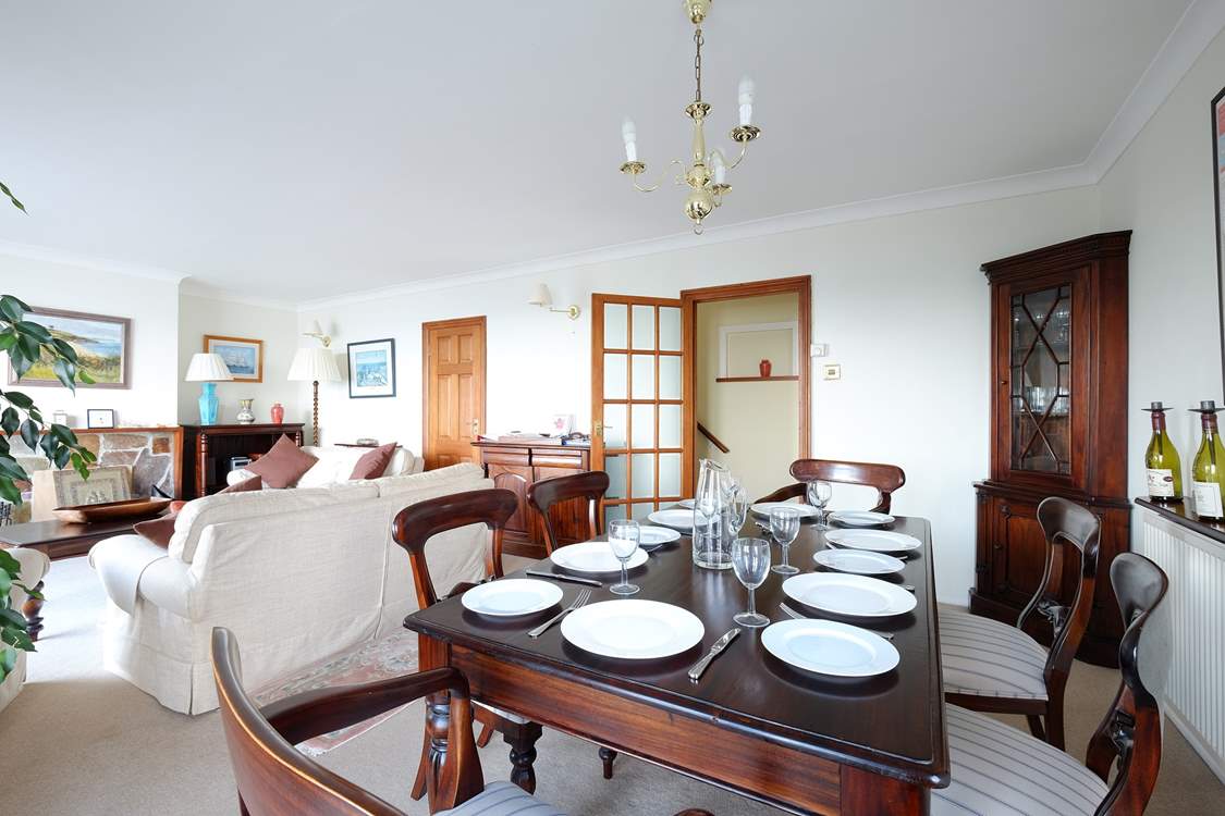 Gather everyone around the dining table to chat about the days adventures.