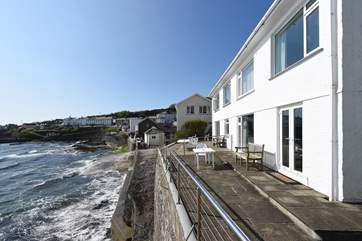 Waterside has French doors on to the terrace.