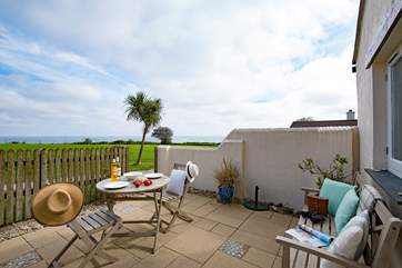 Dine al fresco and take in the amazing views.