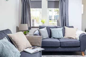 The sitting-room has been styled beautifully.