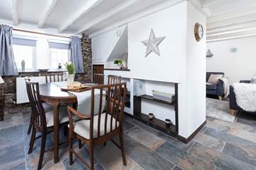 The cottage has a lovely layout.