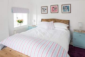 The master bedroom has a gorgeous 5ft bed and dual aspect windows.