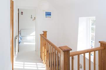 The first floor is flooded with light.
