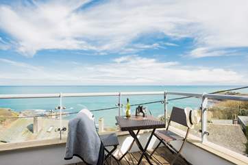 The views from the balcony terrace are truly spectacular.