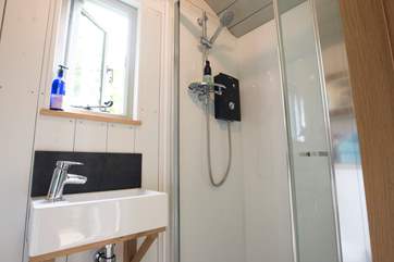 The en suite shower-room.