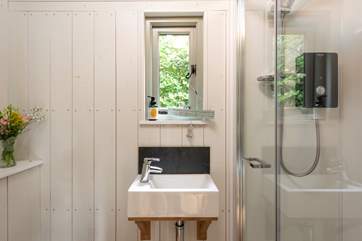 The en suite shower-room is prefect for freshening up.