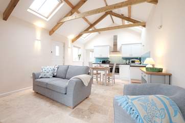 The open plan living-room.