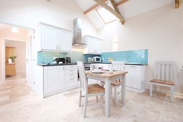 The kitchen and dining-area.