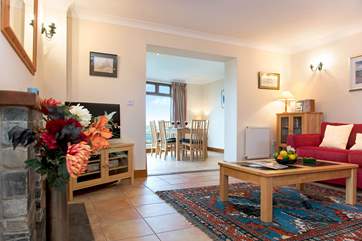 The open plan living-area makes for very sociable holidays.