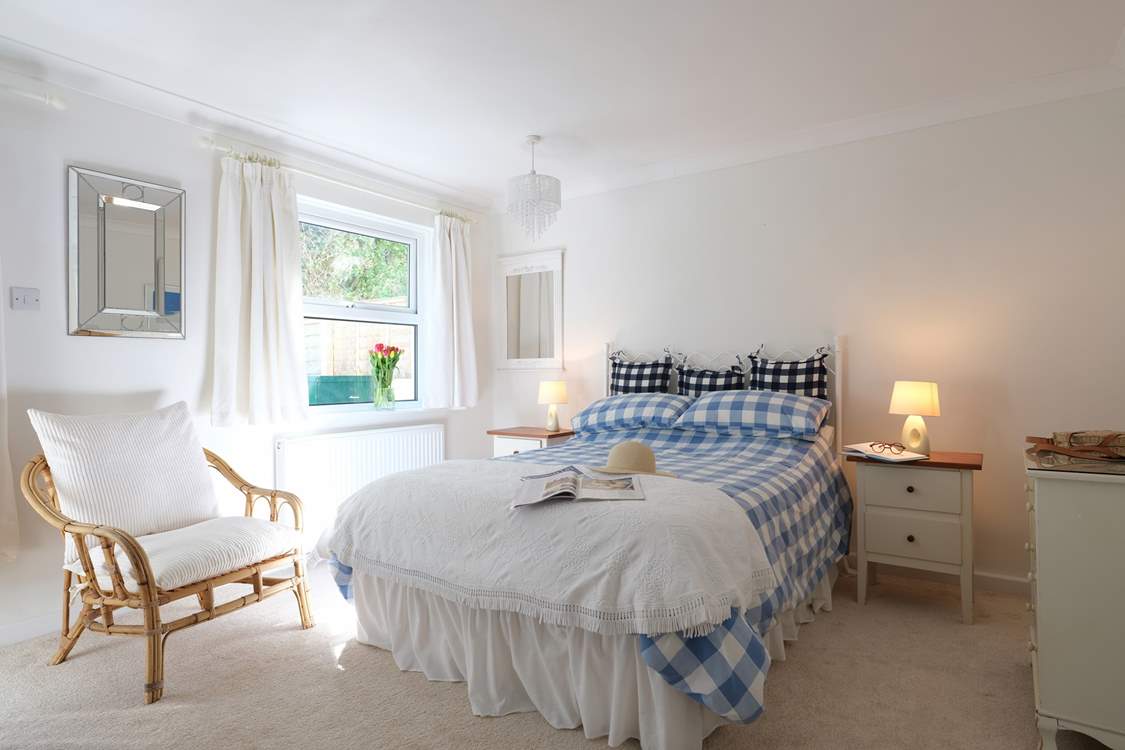 The spacious bedroom for a great night's sleep.