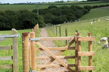 The track from the parking area to Largin's Shepherd's View.