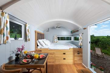 An eye for every little detail, everything has been made by hand in this gorgeous hut.