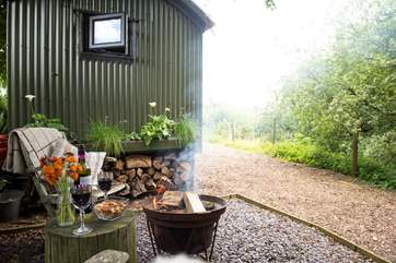Light the fire, cook the sausages and enjoy the tranquility and views.