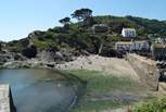 The little beach at Polperro that appears as the tide drops back.