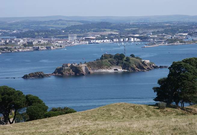 Looking across Plymouth Sound from the Mount Edgcumbe Estate.