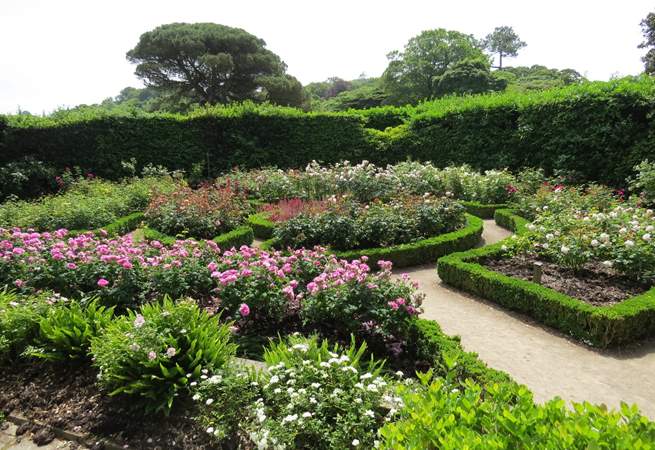 Formal gardens.