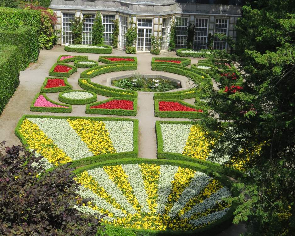 The grounds in front of the Orangery.