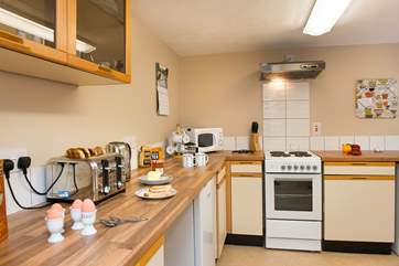 The kitchen-area has all you need.