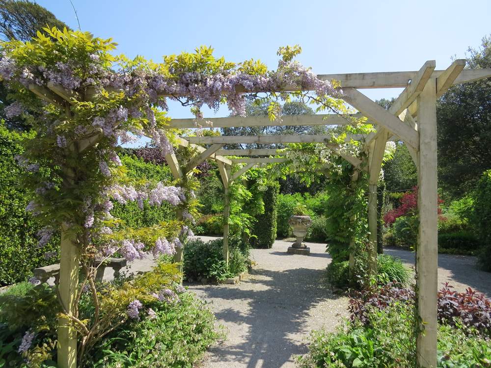 A pergola in the formal garden.