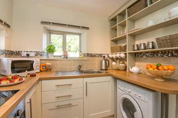 The cottage kitchen.