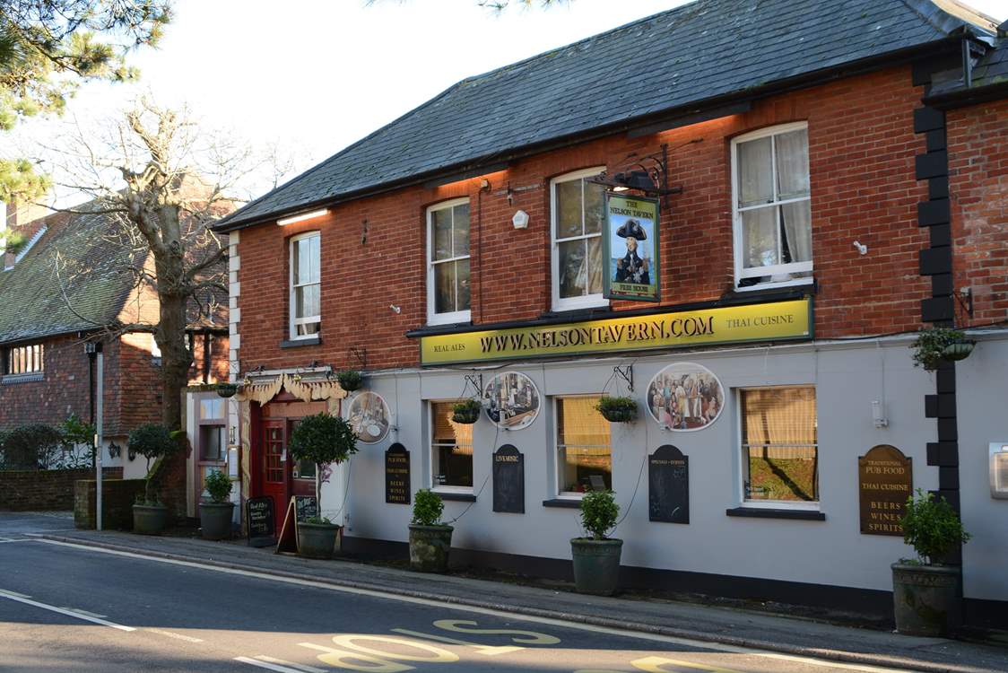 The Nelson pub is a two minute walk from Sandy Days.