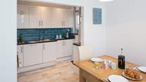 The open plan living space is perfect for spending time together.