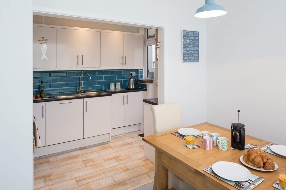 The open plan living space is perfect for spending time together.