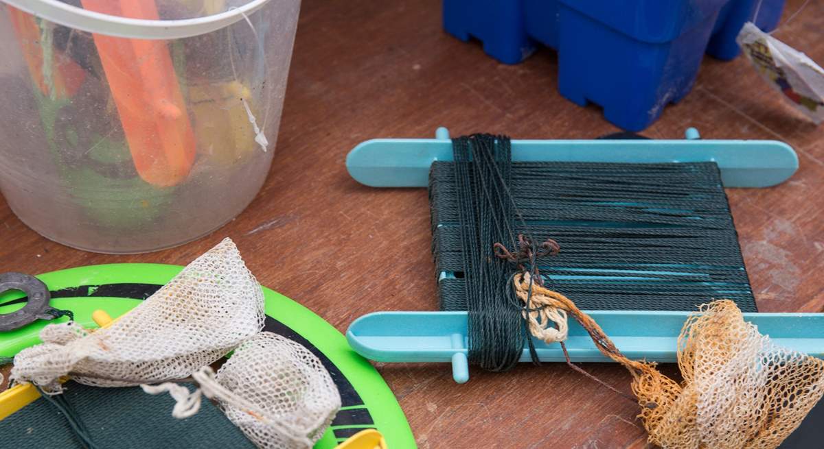 You will find lines for crabbing and lots of buckets and spades for you to use at Sandy Days.