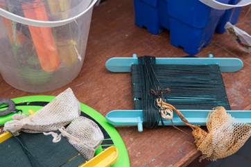 You will find lines for crabbing and lots of buckets and spades for you to use at Sandy Days.