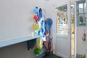 You will find a lovely array of seaside kit for the children, great for crabbing on the quay.