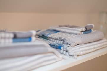 As well as luxurious bed linens you have soft towels too.