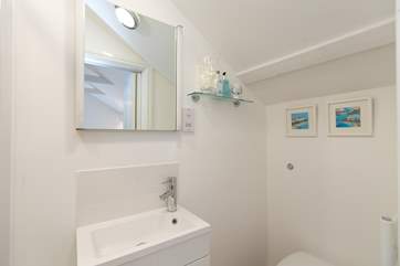 The shower is to the left-hand side of this image.