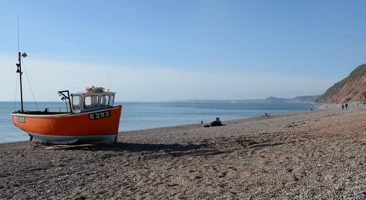 Nearby Branscombe's shingle beach.