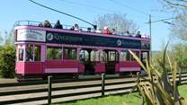 This little tram runs between the historc village of Colyton and the Jurassic coast at Seaton, following the Axe estuary through two nature reserves.