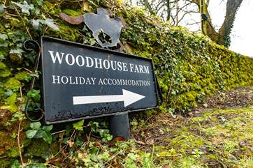 The cottage is at Woodhouse Farm, just above the gorgeous coastal village of Branscombe.