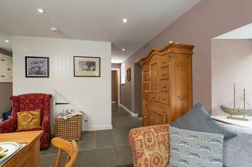 This shows you the corridor to the ground floor en suite bedroom.