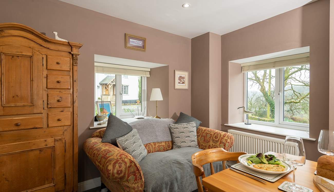 The owner's farmhouse is in the background but you have all the privacy you need and your terrace faces across the valley so is not overlooked at all.