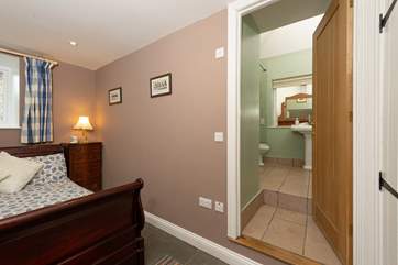 Please note the steps from this bedroom up into the en suite bathroom.