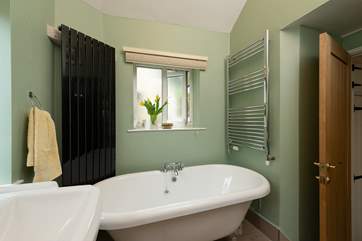 With a deep bath for each bedroom, guests can have a great soak after a day walking the coastal path.