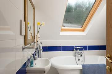 The velux window lets in plenty of light