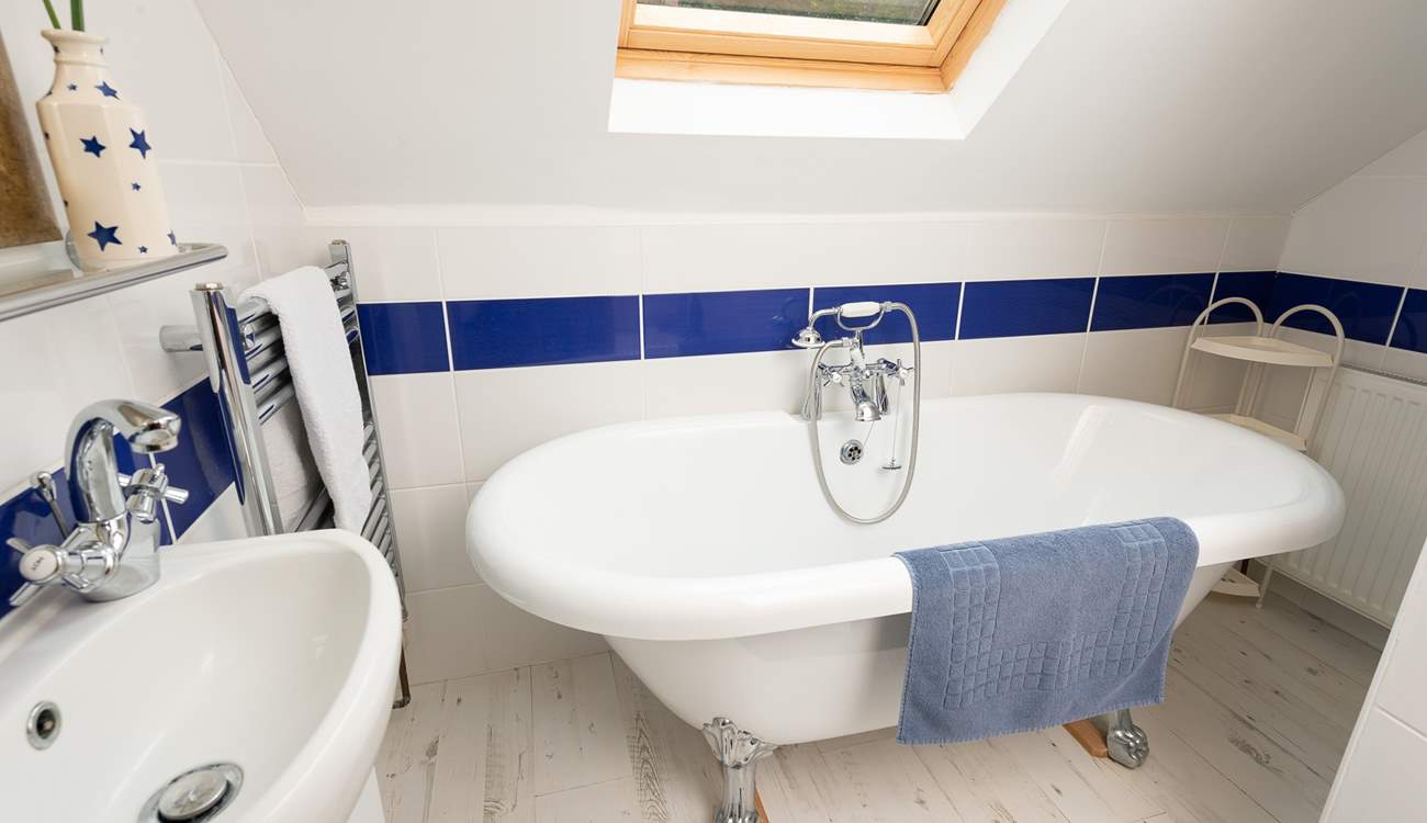 This bathroom is also on the first floor, right next to the main bedroom. 