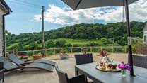 There is a stunning terrace for al fresco meals and simply relaxing in beautiful surroundings.