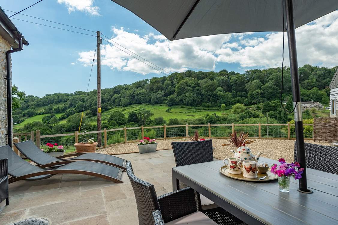 There is a stunning terrace for al fresco meals and simply relaxing in beautiful surroundings.