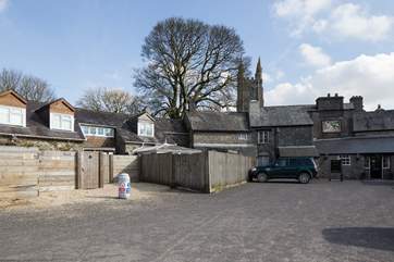 The parking is in front of the cottage, beside The Old Inn car park and to the right of the grey water butt shown in the photograph.