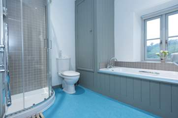 The bathroom.