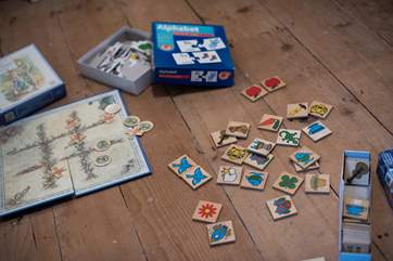 Children's games and books will keep youngsters occupied.